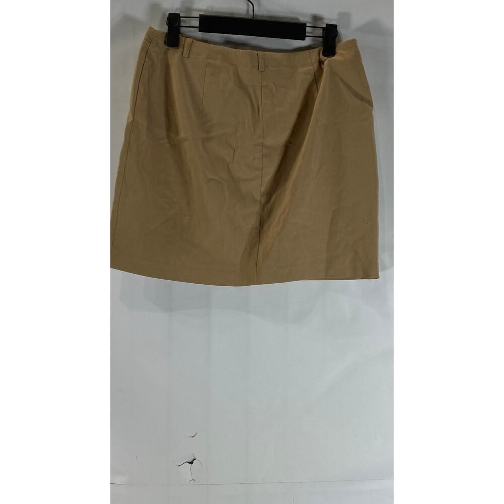 Express Women's Brown Solid Stretch Mini Skirt Sz… - image 2